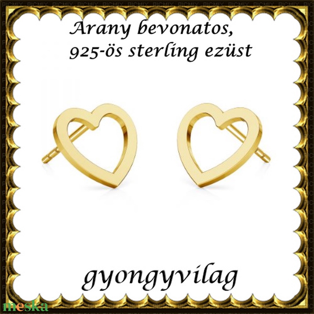 925-ös sterling ezüst ékszerek: fülbevaló EF19g - ékszer - fülbevaló - pötty fülbevaló - Meska.hu