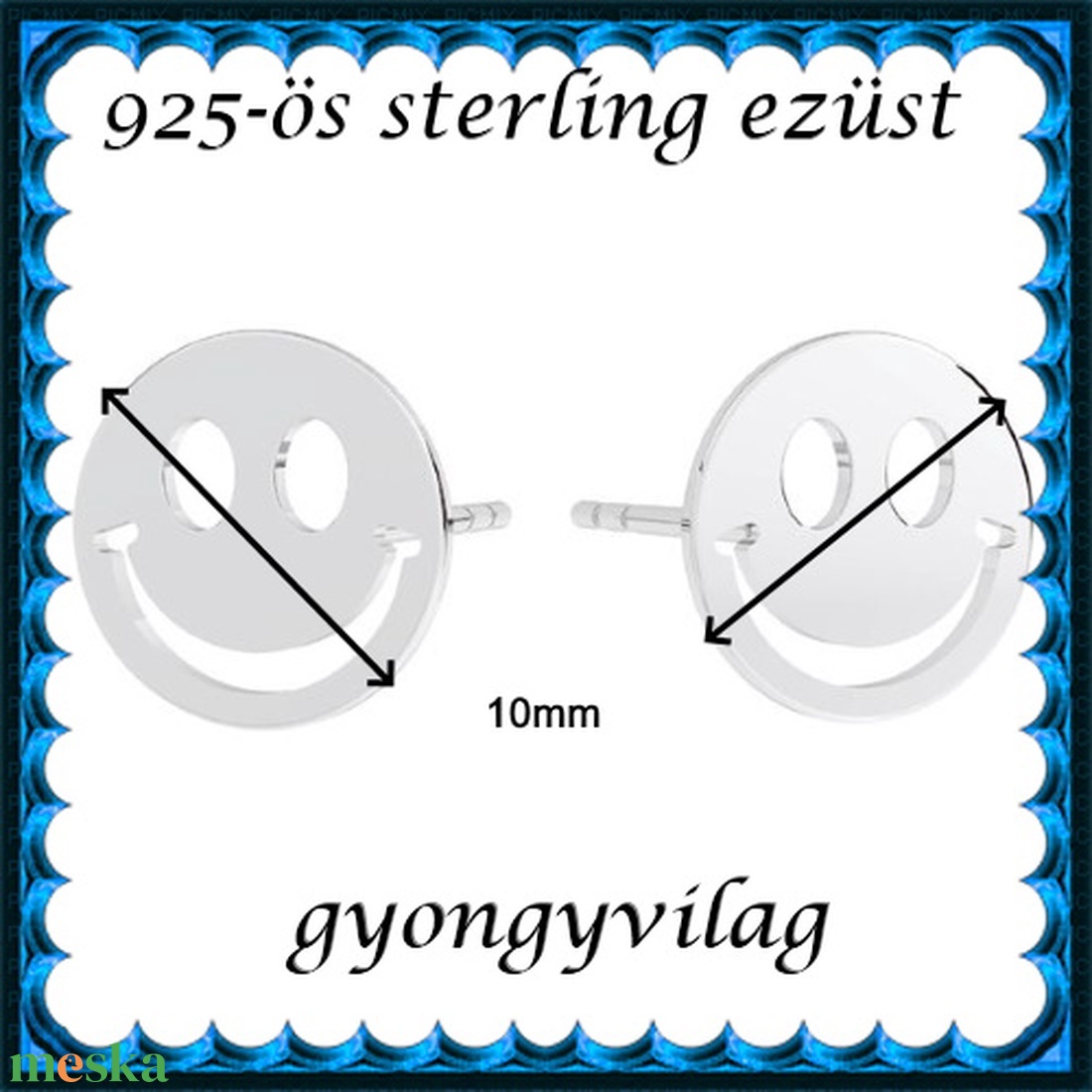 925-ös sterling ezüst ékszerek: fülbevaló EF22 - ékszer - fülbevaló - pötty fülbevaló - Meska.hu 925-ös sterling ezüst ékszerek: fülbevaló EF22 - ékszer - fülbevaló - pötty fülbevaló - Meska.hu