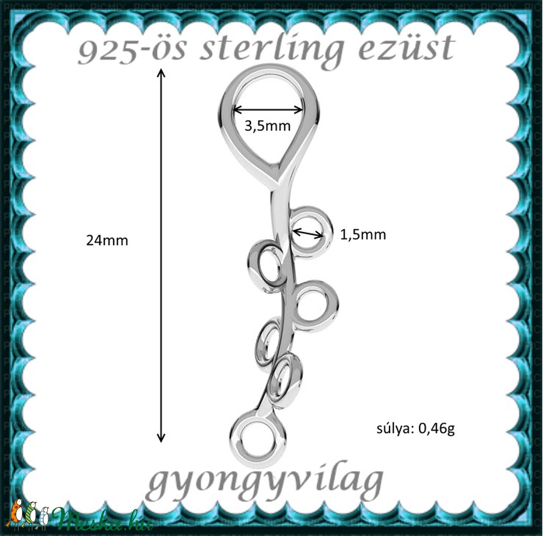 925-ös sterling ezüst ékszerkellék: medáltartó, medálkapocs EMK 75 - kellékek & szerszámok - ékszerkellék - medáltartó, medálkapocs - Meska.hu 925-ös sterling ezüst ékszerkellék: medáltartó, medálkapocs EMK 75 - kellékek & szerszámok - ékszerkellék - medáltartó, medálkapocs - Meska.hu