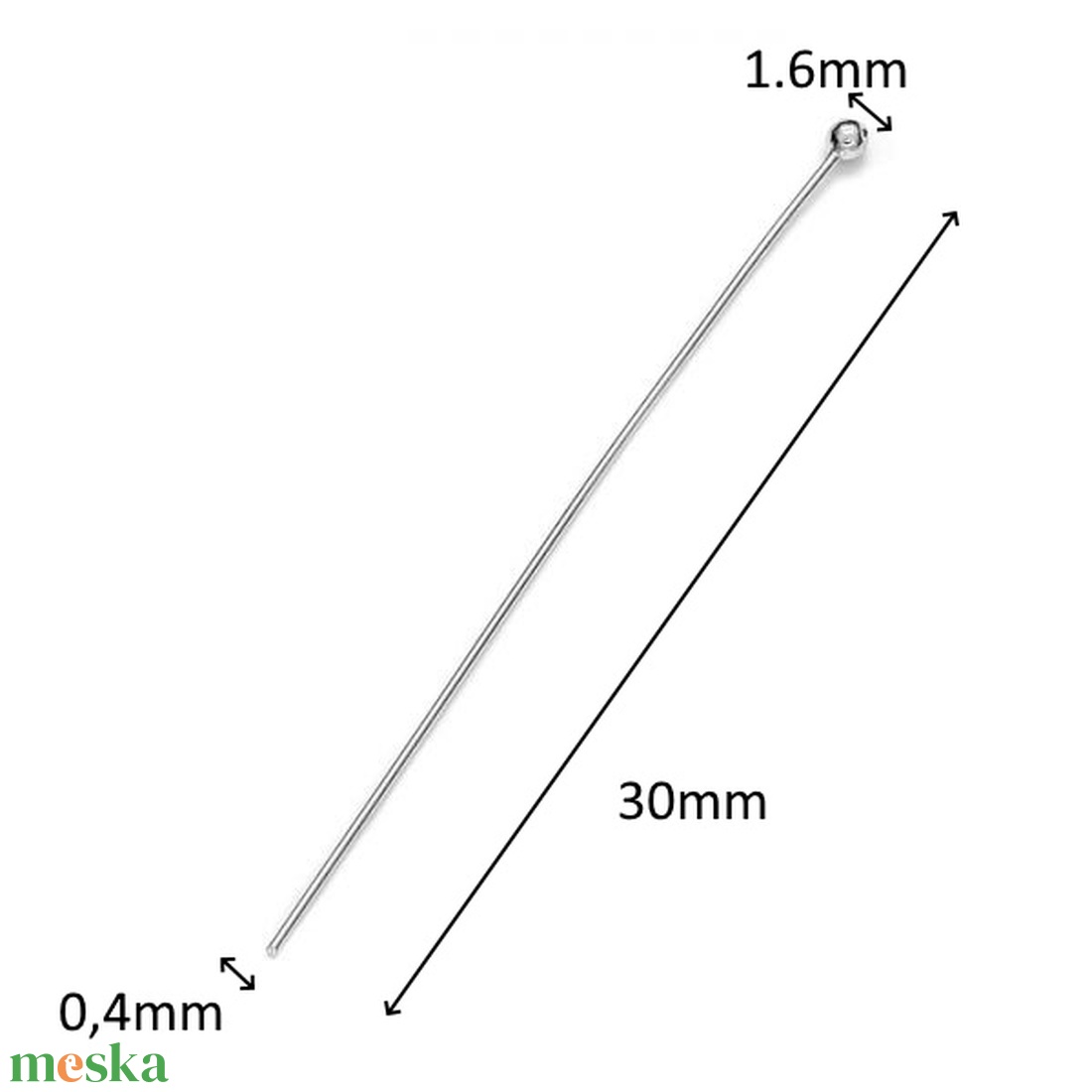 925-ös sterling ezüst ékszerkellék: szerelőpálca gömb végű ESZP G 30x0,4 2db/ csomag - kellékek & szerszámok - gyöngyfűzés kellékek - szerelőpálca - Meska.hu 925-ös sterling ezüst ékszerkellék: szerelőpálca gömb végű ESZP G 30x0,4 2db/ csomag - kellékek & szerszámok - gyöngyfűzés kellékek - szerelőpálca - Meska.hu