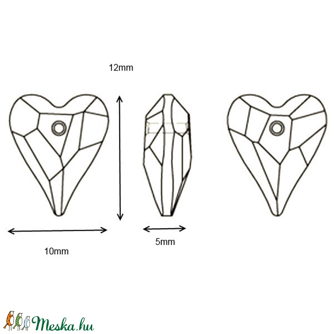 Swarovski kristály medál: Wild szív 12mm több szín SW6240-12 - kellékek & szerszámok - gyöngyfűzés kellékek - swarovski kristályok - Meska.hu Swarovski kristály medál: Wild szív 12mm több szín SW6240-12 - kellékek & szerszámok - gyöngyfűzés kellékek - swarovski kristályok - Meska.hu