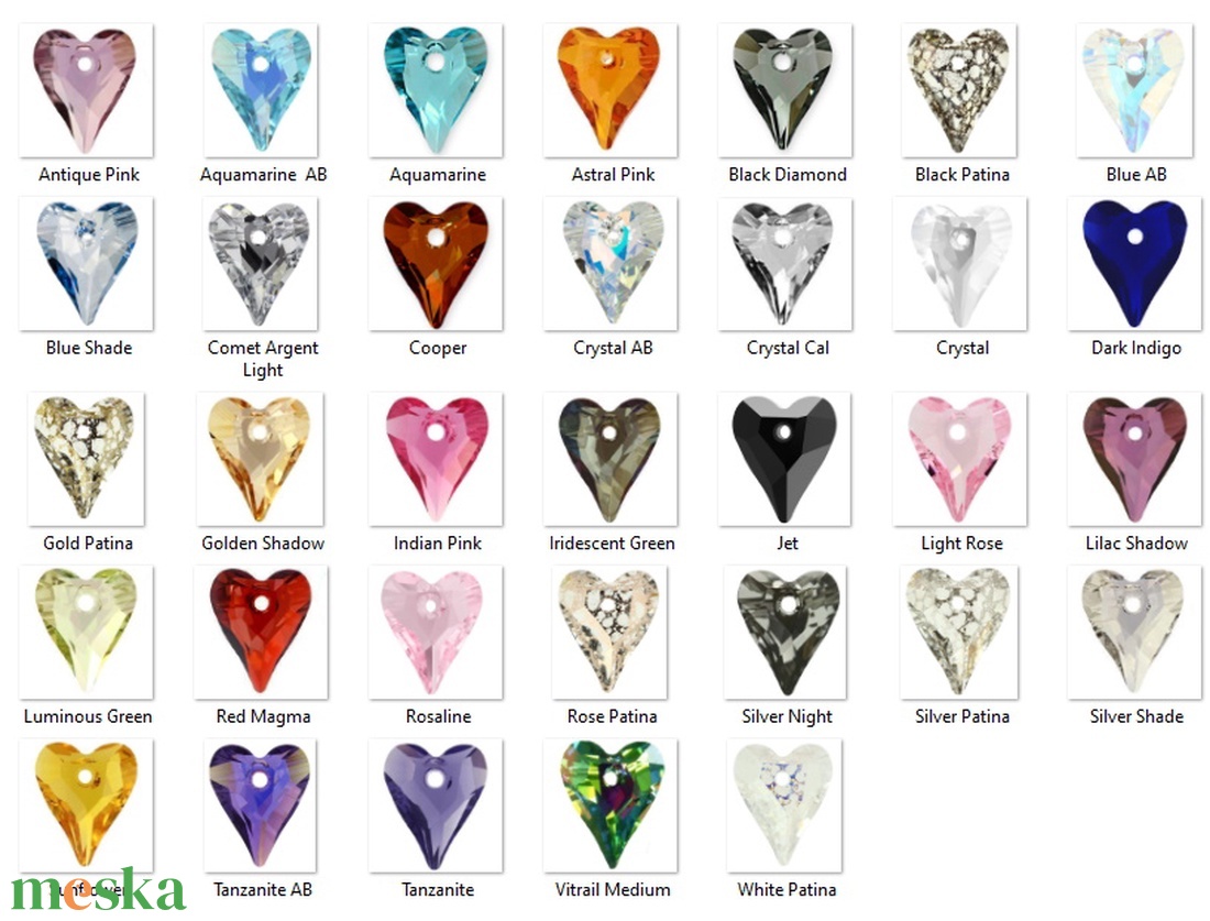 Ékszerek-fülbevalók: Swarovski Wild szív fülbevaló s925-ös ezüst SF-S925-SW08 több színben - ékszer - fülbevaló - lógó fülbevaló - Meska.hu Ékszerek-fülbevalók: Swarovski Wild szív fülbevaló s925-ös ezüst SF-S925-SW08 több színben - ékszer - fülbevaló - lógó fülbevaló - Meska.hu