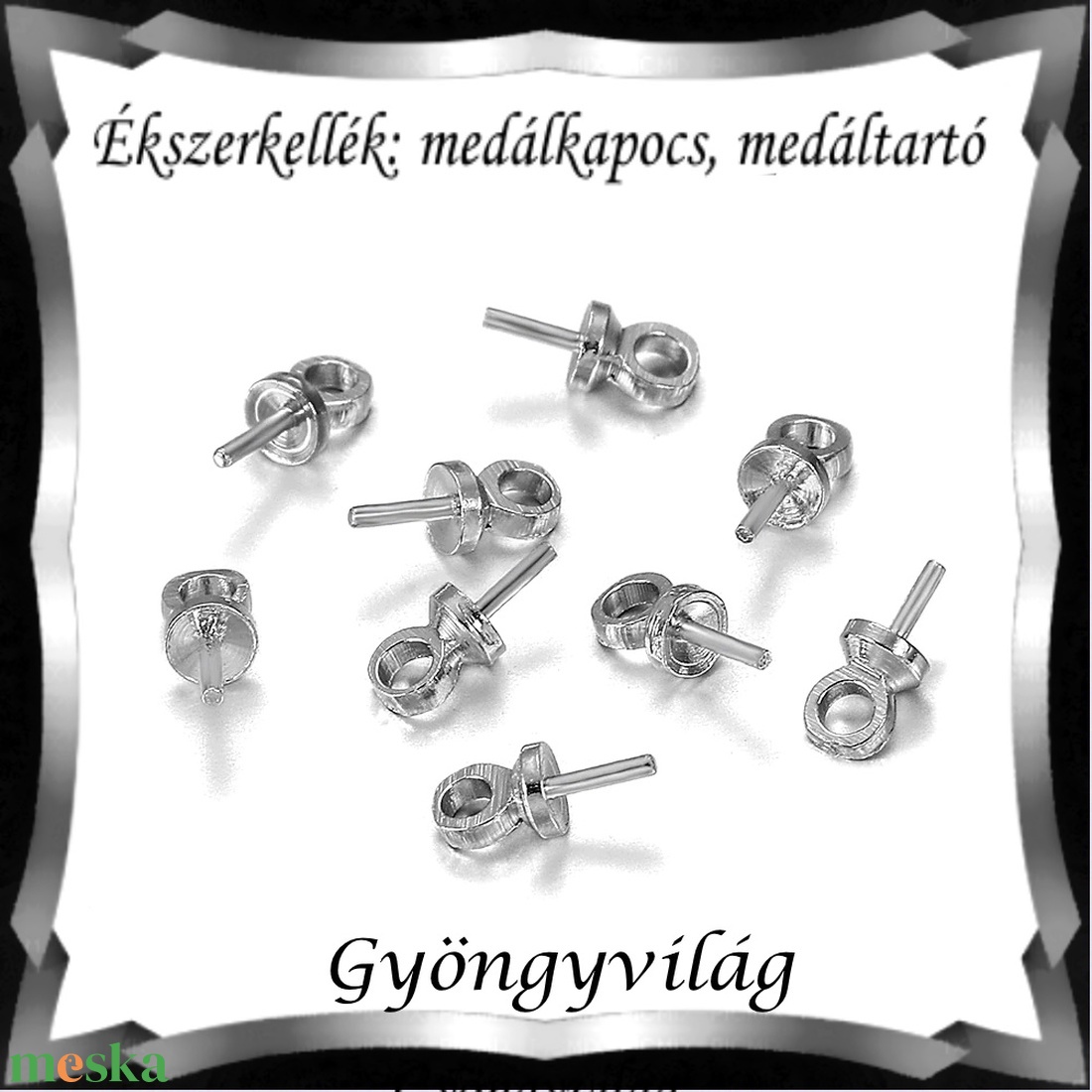 Ékszerkellék: medálkapocs BMK 09-3r 20db/csomag - kellékek & szerszámok - ékszerkellék - medáltartó, medálkapocs - Meska.hu Ékszerkellék: medálkapocs BMK 09-3r 20db/csomag - kellékek & szerszámok - ékszerkellék - medáltartó, medálkapocs - Meska.hu