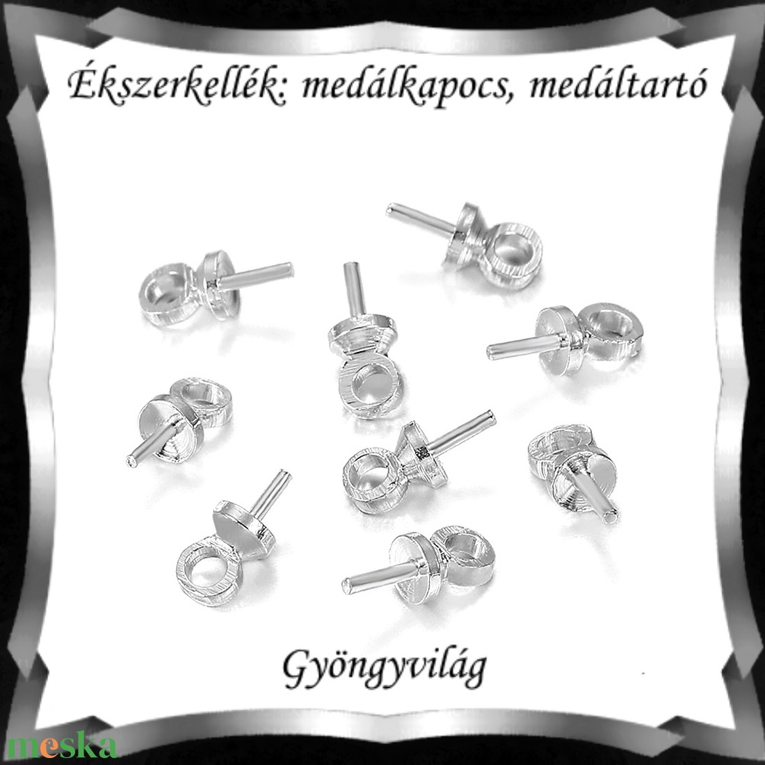 Ékszerkellék: medálkapocs BMK 09-4e 20db/csomag - kellékek & szerszámok - ékszerkellék - medáltartó, medálkapocs - Meska.hu Ékszerkellék: medálkapocs BMK 09-4e 20db/csomag - kellékek & szerszámok - ékszerkellék - medáltartó, medálkapocs - Meska.hu