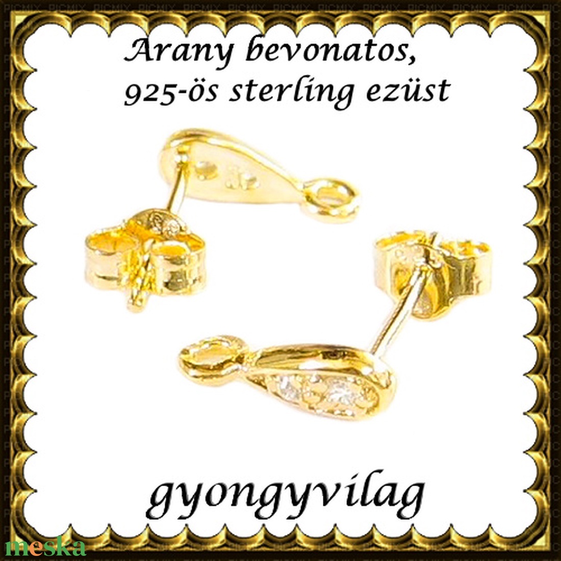 925-ös sterling ezüst ékszerkellék: fülbevaló kapocs, bedugós EFK B 57g - gyöngy, ékszerkellék - egyéb alkatrész - Meska.hu 925-ös sterling ezüst ékszerkellék: fülbevaló kapocs, bedugós EFK B 57g - gyöngy, ékszerkellék - egyéb alkatrész - Meska.hu