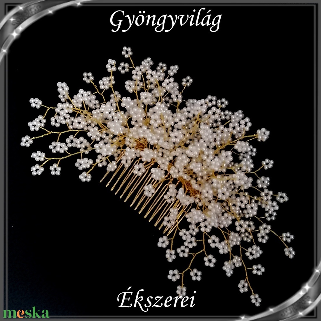 Ékszerek-hajdíszek, hajcsatok: Esküvői, menyasszonyi, alkalmi hajdísz S-H-FÉ17-19a - esküvő - hajdísz - fésűs hajdísz - Meska.hu Ékszerek-hajdíszek, hajcsatok: Esküvői, menyasszonyi, alkalmi hajdísz S-H-FÉ17-19a - esküvő - hajdísz - fésűs hajdísz - Meska.hu