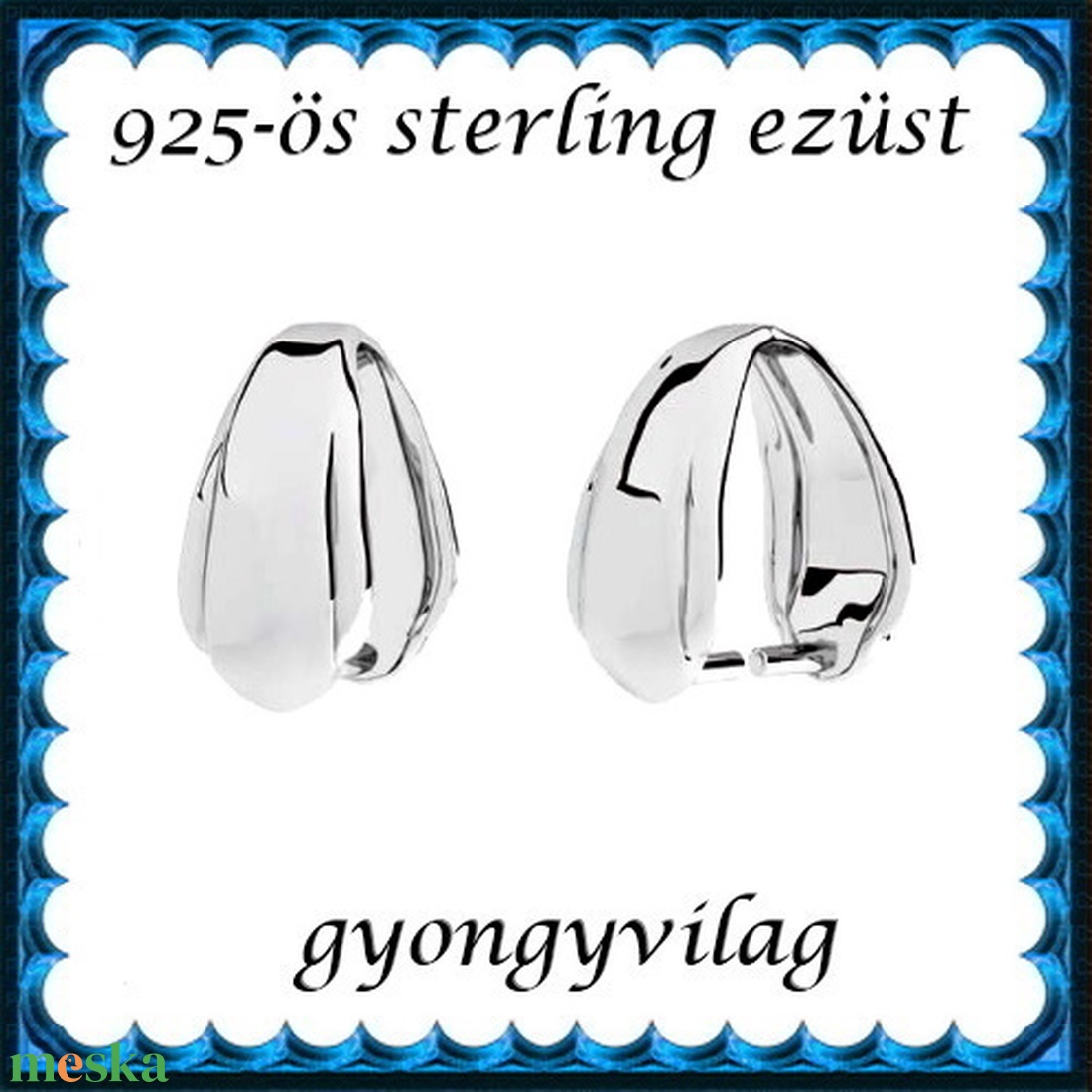 925-ös sterling ezüst ékszerkellék: medáltartó, medálkapocs EMK 115e - kellékek & szerszámok - ékszerkellék - medáltartó, medálkapocs - Meska.hu 925-ös sterling ezüst ékszerkellék: medáltartó, medálkapocs EMK 115e - kellékek & szerszámok - ékszerkellék - medáltartó, medálkapocs - Meska.hu
