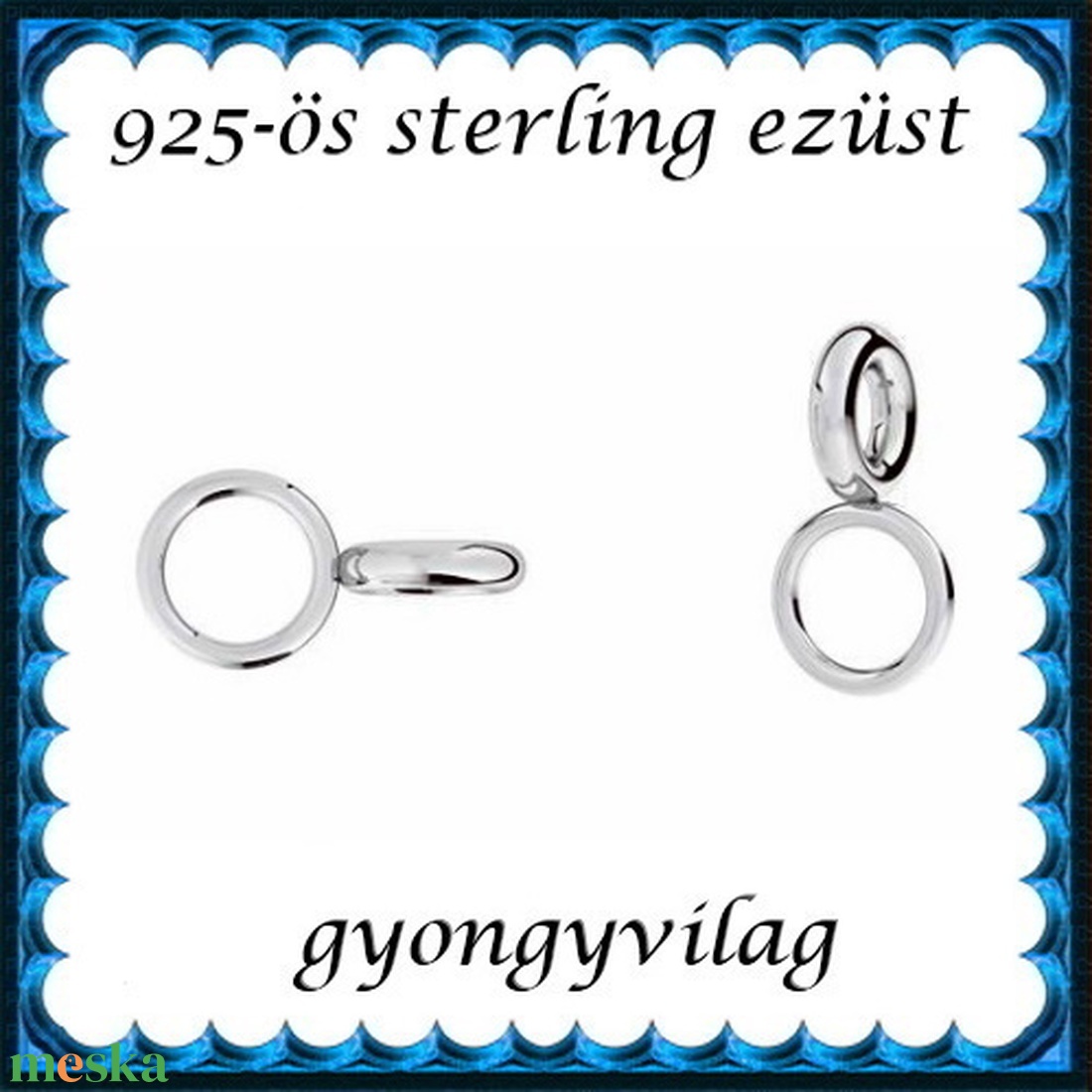 925-ös ezüst kapocs vég ELK KV 09 - kellékek & szerszámok - gyöngyfűzés kellékek - egyéb alkatrész - Meska.hu 925-ös ezüst kapocs vég ELK KV 09 - kellékek & szerszámok - gyöngyfűzés kellékek - egyéb alkatrész - Meska.hu