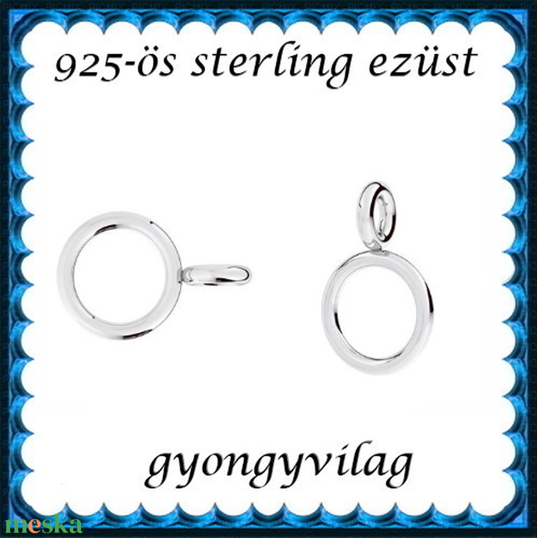 925-ös ezüst kapocs vég ELK KV 11 - kellékek & szerszámok - gyöngyfűzés kellékek - egyéb alkatrész - Meska.hu 925-ös ezüst kapocs vég ELK KV 11 - kellékek & szerszámok - gyöngyfűzés kellékek - egyéb alkatrész - Meska.hu