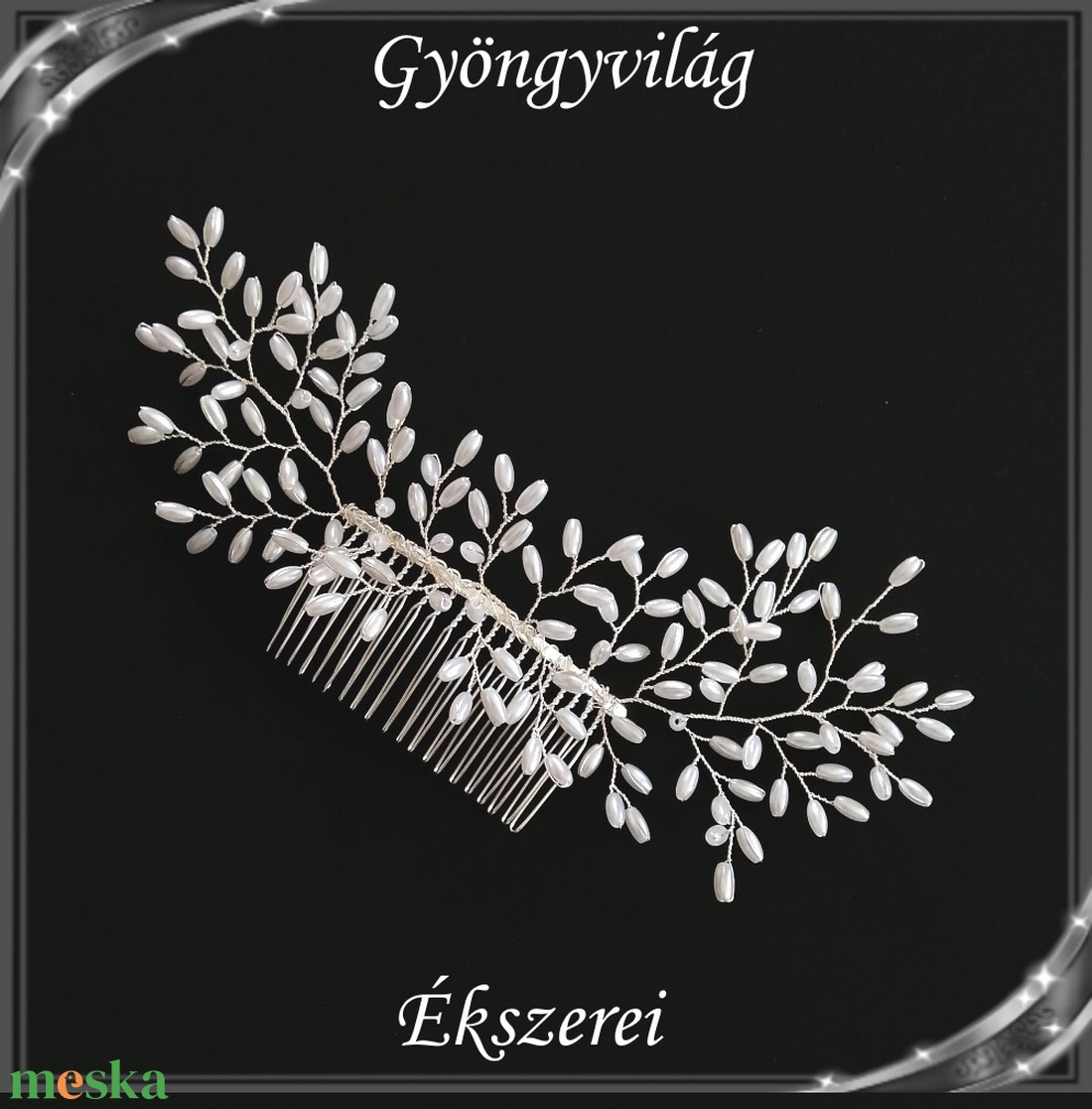 Ékszerek-hajdíszek, hajcsatok: Esküvői, menyasszonyi, alkalmi hajdísz S-H-FÉ21-3e - esküvő - hajdísz - fésűs hajdísz - Meska.hu Ékszerek-hajdíszek, hajcsatok: Esküvői, menyasszonyi, alkalmi hajdísz S-H-FÉ21-3e - esküvő - hajdísz - fésűs hajdísz - Meska.hu