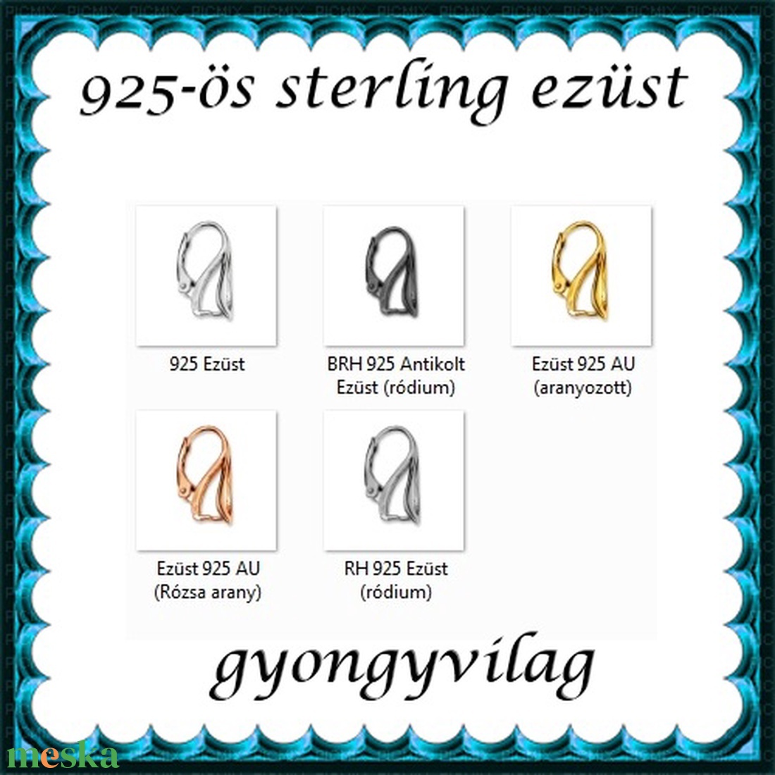 925-ös sterling ezüst ékszerkellék: fülbevaló kapocs, biztonsági-francia kapcsos EFK K 16G - kellékek & szerszámok - ékszerkellék - fülbevaló kapocs - Meska.hu 925-ös sterling ezüst ékszerkellék: fülbevaló kapocs, biztonsági-francia kapcsos EFK K 16G - kellékek & szerszámok - ékszerkellék - fülbevaló kapocs - Meska.hu