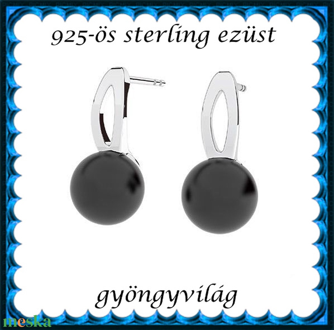 925-ös sterling ezüst ékszerkellék: fülbevaló kapocs, bedugós EFK B 59e - kellékek & szerszámok - ékszerkellék - fülbevaló kapocs - Meska.hu 925-ös sterling ezüst ékszerkellék: fülbevaló kapocs, bedugós EFK B 59e - kellékek & szerszámok - ékszerkellék - fülbevaló kapocs - Meska.hu
