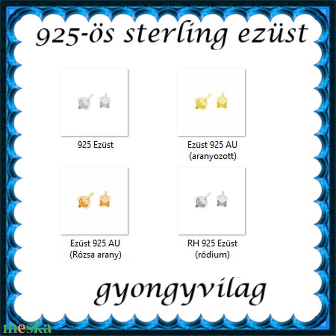 925-ös sterling ezüst ékszerkellék: fülbevaló kapocs, bedugós EFK B 60-3e - kellékek & szerszámok - ékszerkellék - fülbevaló kapocs - Meska.hu 925-ös sterling ezüst ékszerkellék: fülbevaló kapocs, bedugós EFK B 60-3e - kellékek & szerszámok - ékszerkellék - fülbevaló kapocs - Meska.hu