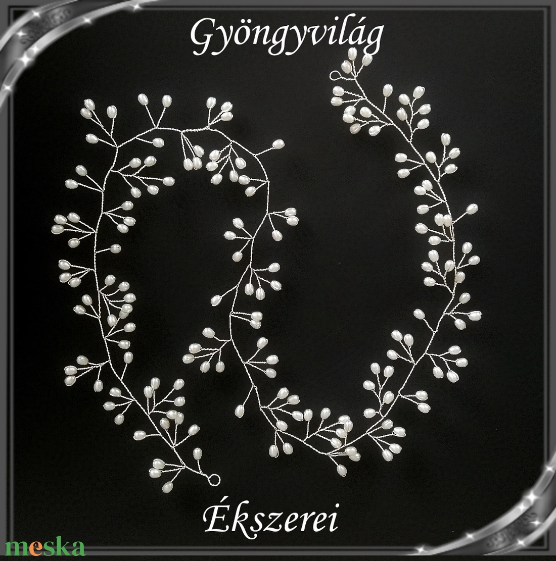 Ékszerek-hajdíszek, hajcsatok: Esküvői, menyasszonyi, alkalmi hajdísz S-H-FÜ04-80e - esküvő - hajdísz - kontydísz & hajdísz - Meska.hu Ékszerek-hajdíszek, hajcsatok: Esküvői, menyasszonyi, alkalmi hajdísz S-H-FÜ04-80e - esküvő - hajdísz - kontydísz & hajdísz - Meska.hu
