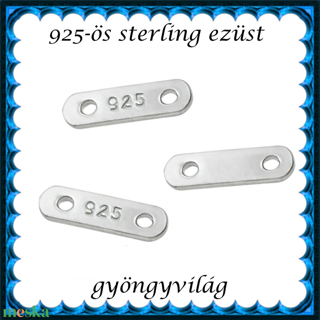 925-ös sterling ezüst ékszerkellék: távtartó ETT 01 3db/csomag - gyöngy, ékszerkellék - egyéb alkatrész - Meska.hu 925-ös sterling ezüst ékszerkellék: távtartó ETT 01 3db/csomag - gyöngy, ékszerkellék - egyéb alkatrész - Meska.hu