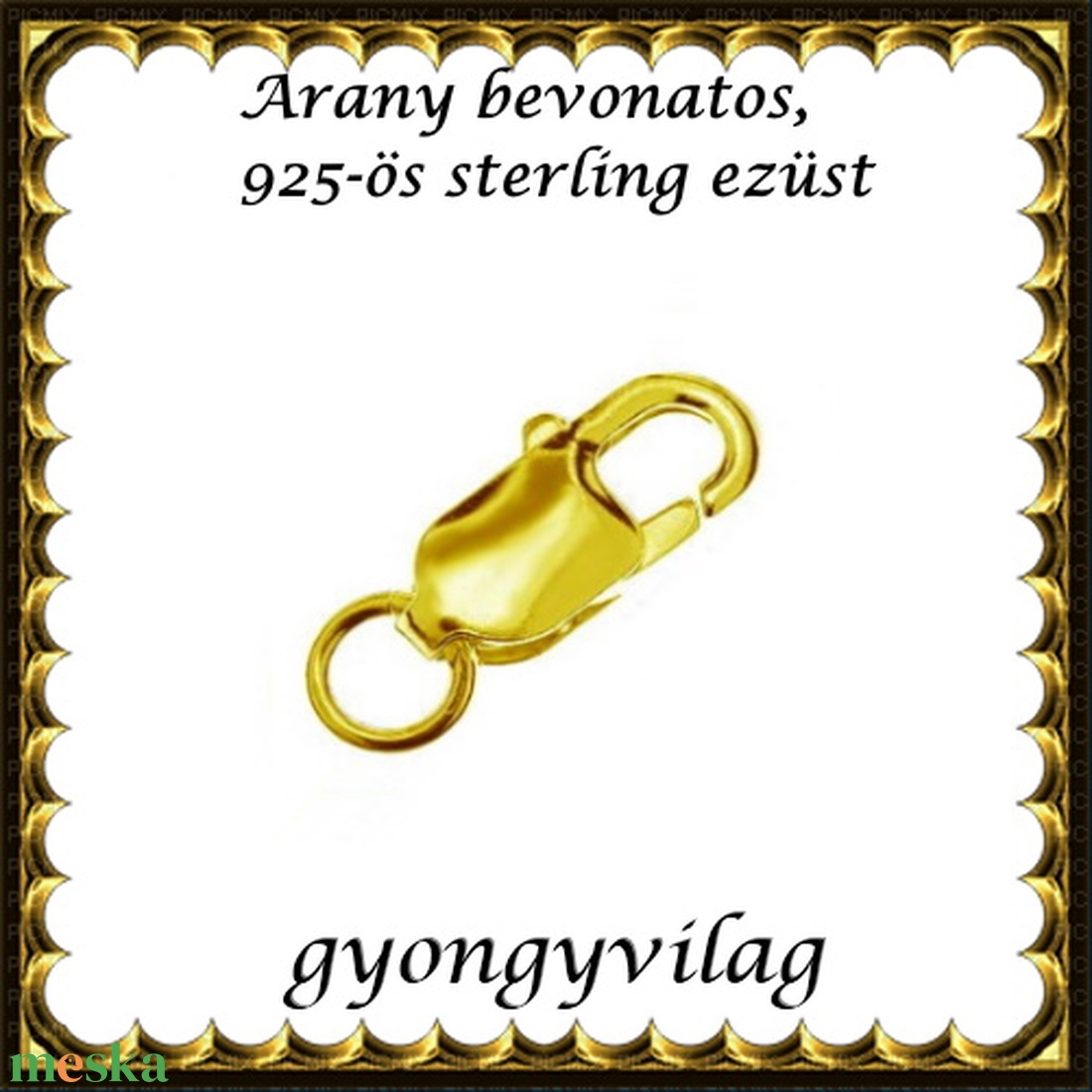 925-ös ezüst 1soros lánckapocs ELK 1s 15-10g - kellékek & szerszámok - gyöngyfűzés kellékek - egyéb alkatrész - Meska.hu 925-ös ezüst 1soros lánckapocs ELK 1s 15-10g - kellékek & szerszámok - gyöngyfűzés kellékek - egyéb alkatrész - Meska.hu