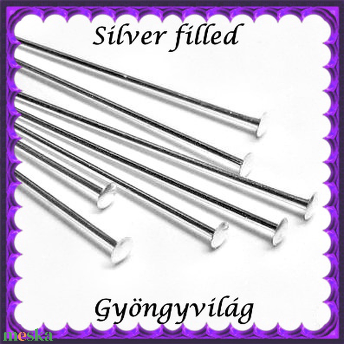 Silver Filled ékszerkellék: szerelőpálca szög végű SFSZP SZ 38x0,5 mm 5db/csomag - kellékek & szerszámok - gyöngyfűzés kellékek - szerelőpálca - Meska.hu Silver Filled ékszerkellék: szerelőpálca szög végű SFSZP SZ 38x0,5 mm 5db/csomag - kellékek & szerszámok - gyöngyfűzés kellékek - szerelőpálca - Meska.hu