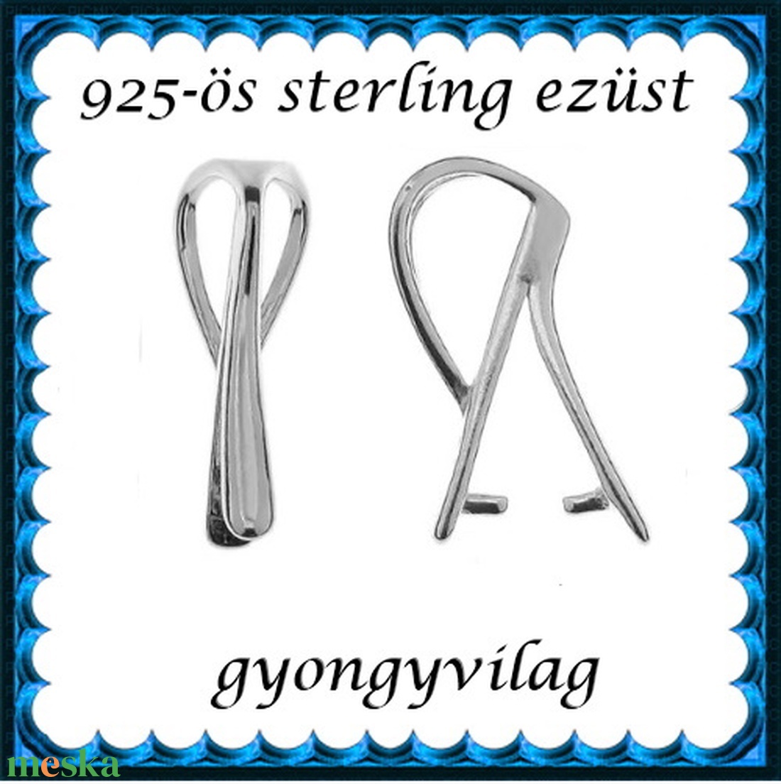 925-ös sterling ezüst ékszerkellék: medáltartó, medálkapocs EMK 103 - kellékek & szerszámok - ékszerkellék - medáltartó, medálkapocs - Meska.hu 925-ös sterling ezüst ékszerkellék: medáltartó, medálkapocs EMK 103 - kellékek & szerszámok - ékszerkellék - medáltartó, medálkapocs - Meska.hu