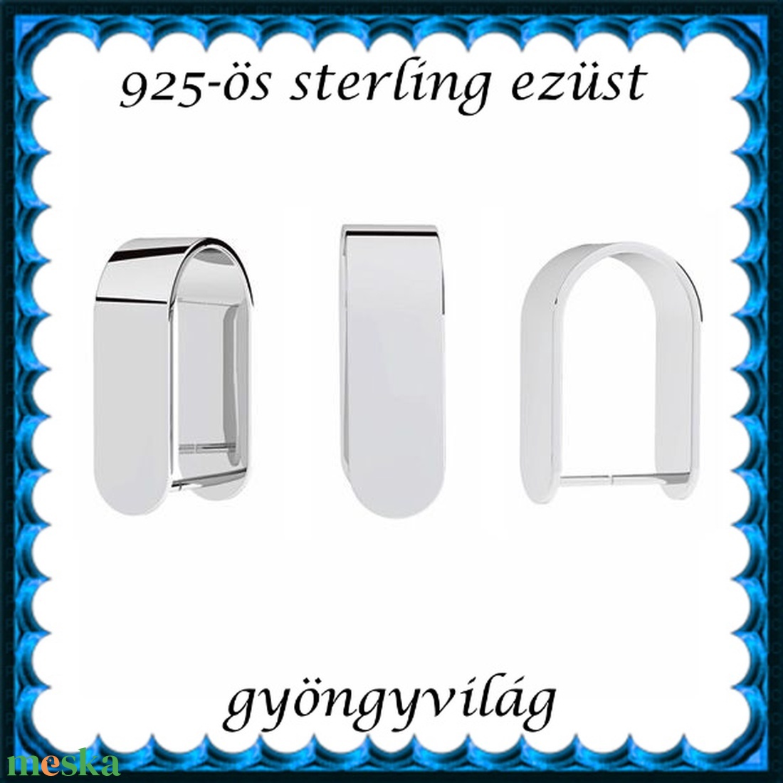 925-ös sterling ezüst ékszerkellék: medáltartó, medálkapocs EMK 117 - kellékek & szerszámok - ékszerkellék - medáltartó, medálkapocs - Meska.hu 925-ös sterling ezüst ékszerkellék: medáltartó, medálkapocs EMK 117 - kellékek & szerszámok - ékszerkellék - medáltartó, medálkapocs - Meska.hu