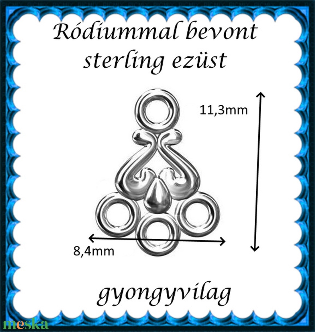 925-ös sterling ezüst ékszerkellék: kandeláber/ továbbépíthető EKA 64r - kellékek & szerszámok - gyöngyfűzés kellékek - egyéb alkatrész - Meska.hu 925-ös sterling ezüst ékszerkellék: kandeláber/ továbbépíthető EKA 64r - kellékek & szerszámok - gyöngyfűzés kellékek - egyéb alkatrész - Meska.hu