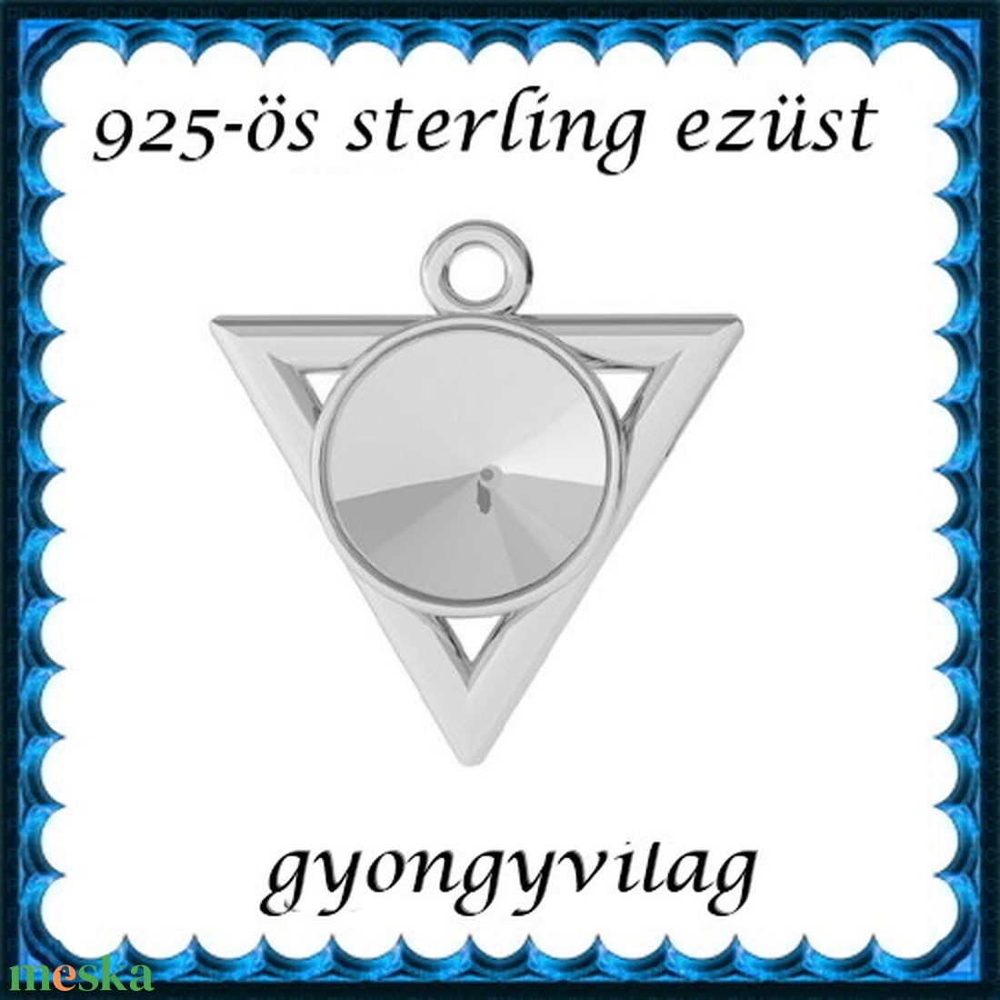 925-ös sterling ezüst ékszerkellék: medál / pandora / fityegő EMTÉ26 - kellékek & szerszámok - gyöngyfűzés kellékek - cabochon - Meska.hu 925-ös sterling ezüst ékszerkellék: medál / pandora / fityegő EMTÉ26 - kellékek & szerszámok - gyöngyfűzés kellékek - cabochon - Meska.hu