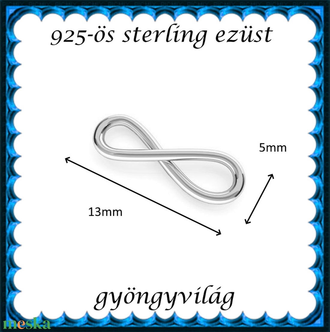 925-ös finomságú sterling ezüst kandeláber/ továbbépíthető köztes /tartó elem  EKA2 72-2 - kellékek & szerszámok - gyöngyfűzés kellékek - egyéb alkatrész - Meska.hu