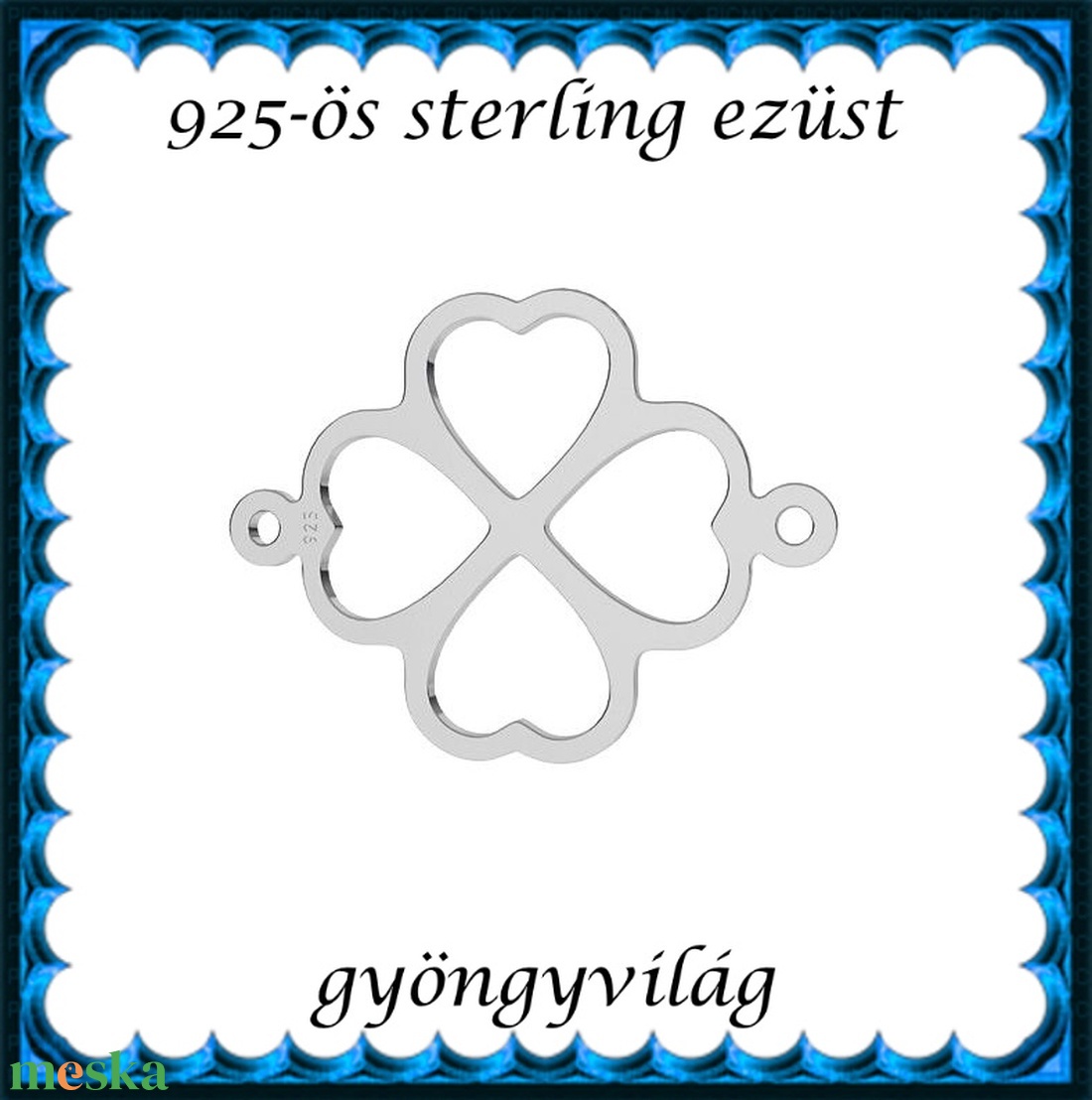 925-ös finomságú sterling ezüst kandeláber/ továbbépíthető köztes /tartó elem  EKA2 83 - kellékek & szerszámok - gyöngyfűzés kellékek - egyéb alkatrész - Meska.hu