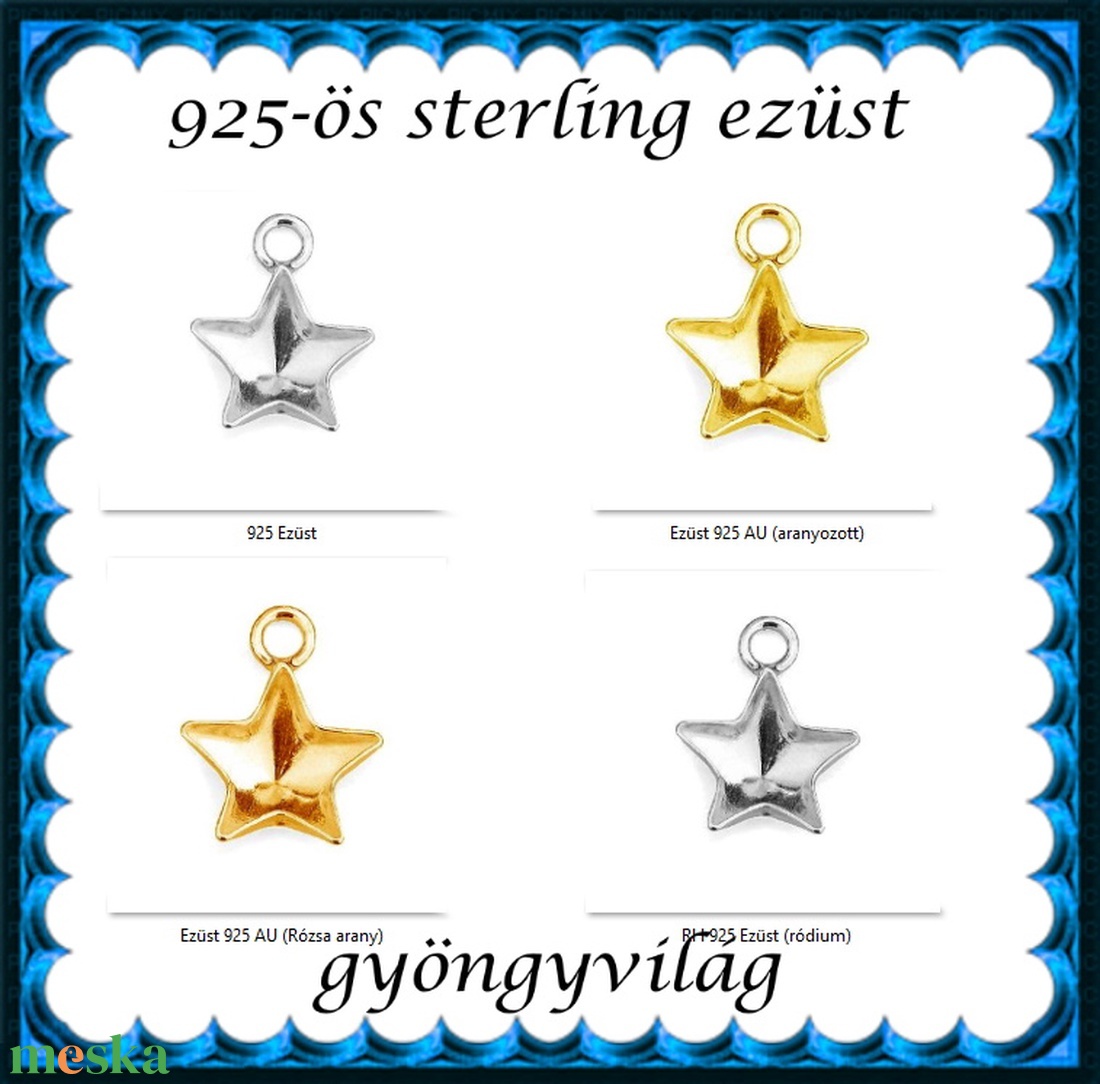 925-ös sterling ezüst ékszerkellék: medál / pandora / fityegő EM-F 30 - kellékek & szerszámok - gyöngyfűzés kellékek - cabochon - Meska.hu 925-ös sterling ezüst ékszerkellék: medál / pandora / fityegő EM-F 30 - kellékek & szerszámok - gyöngyfűzés kellékek - cabochon - Meska.hu