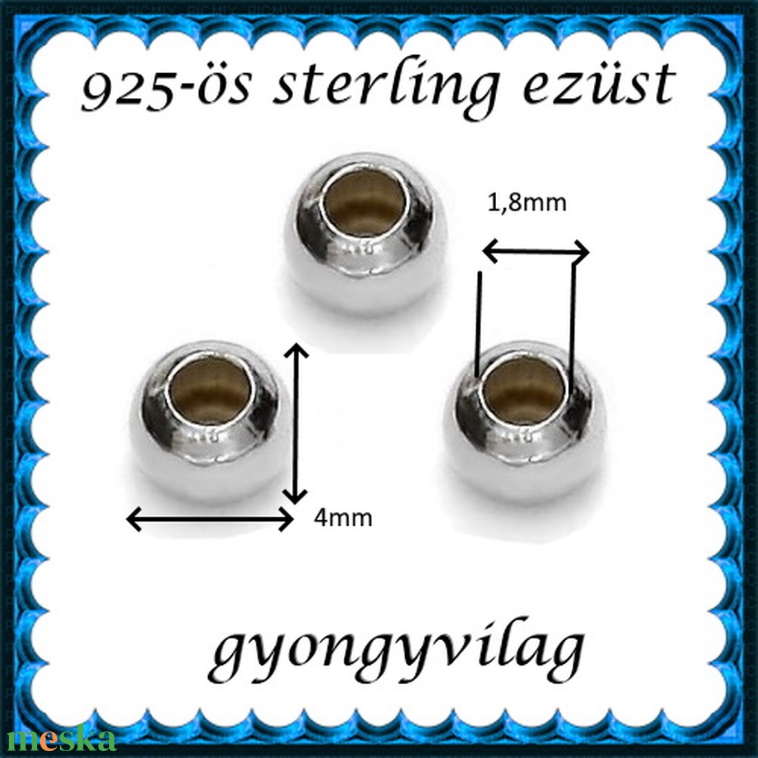 925-ös sterling ezüst ékszerkellék: köztes/gyöngy/díszitőelem EKÖ 10-4 3db/csomag - kellékek & szerszámok - gyöngyfűzés kellékek - fém köztesek - Meska.hu 925-ös sterling ezüst ékszerkellék: köztes/gyöngy/díszitőelem EKÖ 10-4 3db/csomag - kellékek & szerszámok - gyöngyfűzés kellékek - fém köztesek - Meska.hu