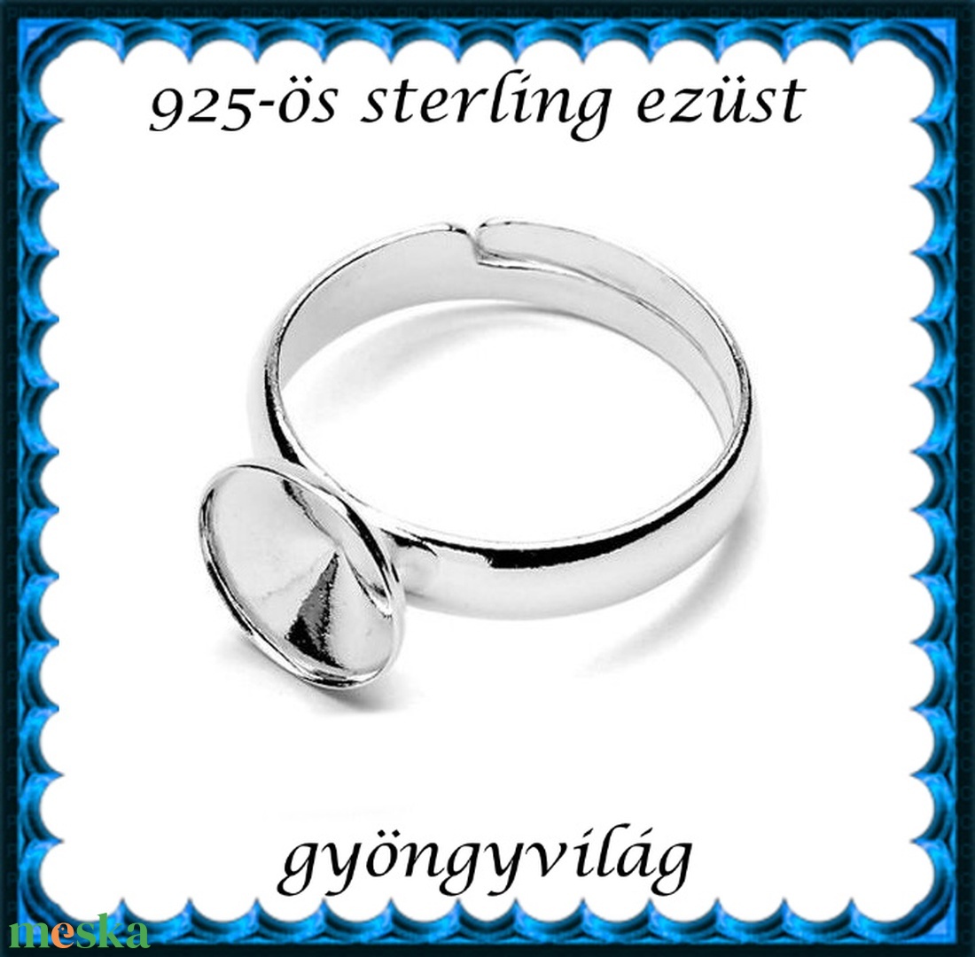 925-ös sterling ezüst gyűrű alap EGY 05-10 állítható méret - kellékek & szerszámok - ékszerkellék - gyűrűalap - Meska.hu 925-ös sterling ezüst gyűrű alap EGY 05-10 állítható méret - kellékek & szerszámok - ékszerkellék - gyűrűalap - Meska.hu