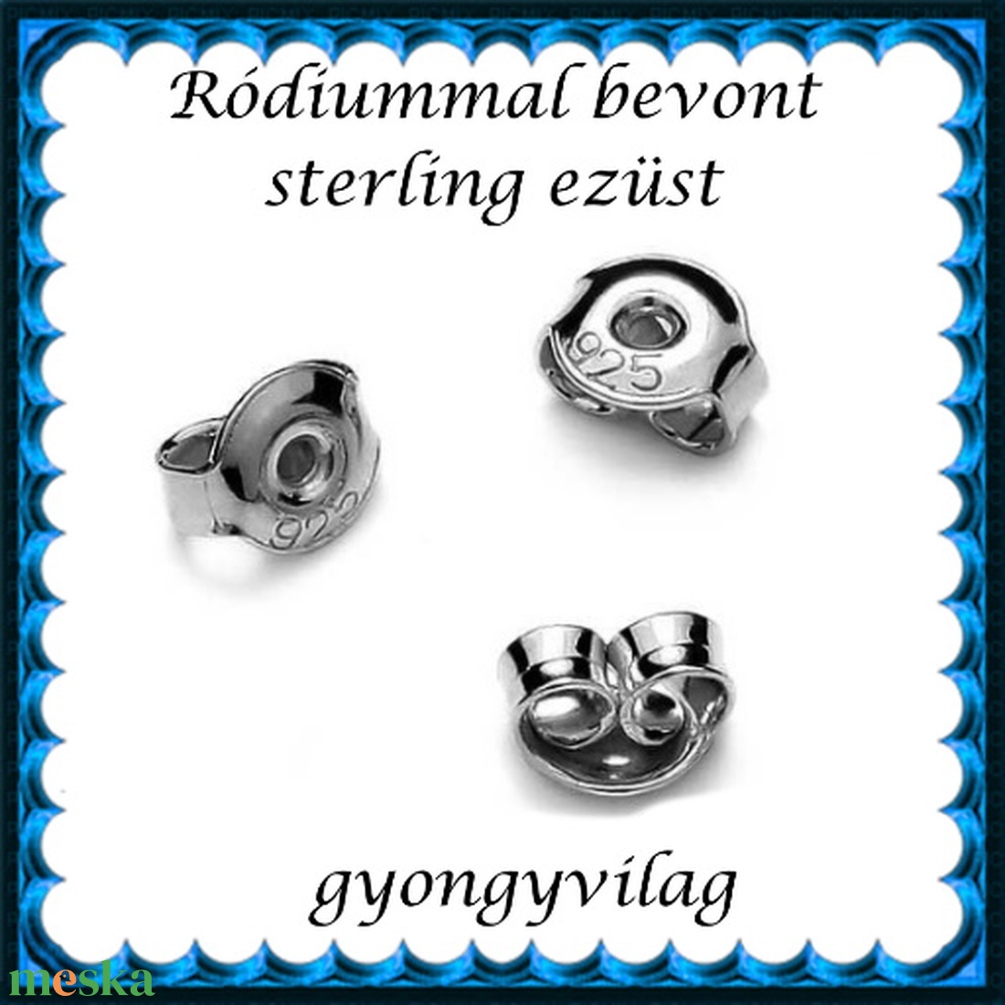 925-ös sterling ezüst ékszerkellék: fülbevalóalap bedugós EFK B 27-5,3e vég - gyöngy, ékszerkellék - egyéb alkatrész - Meska.hu 925-ös sterling ezüst ékszerkellék: fülbevalóalap bedugós EFK B 27-5,3e vég - gyöngy, ékszerkellék - egyéb alkatrész - Meska.hu