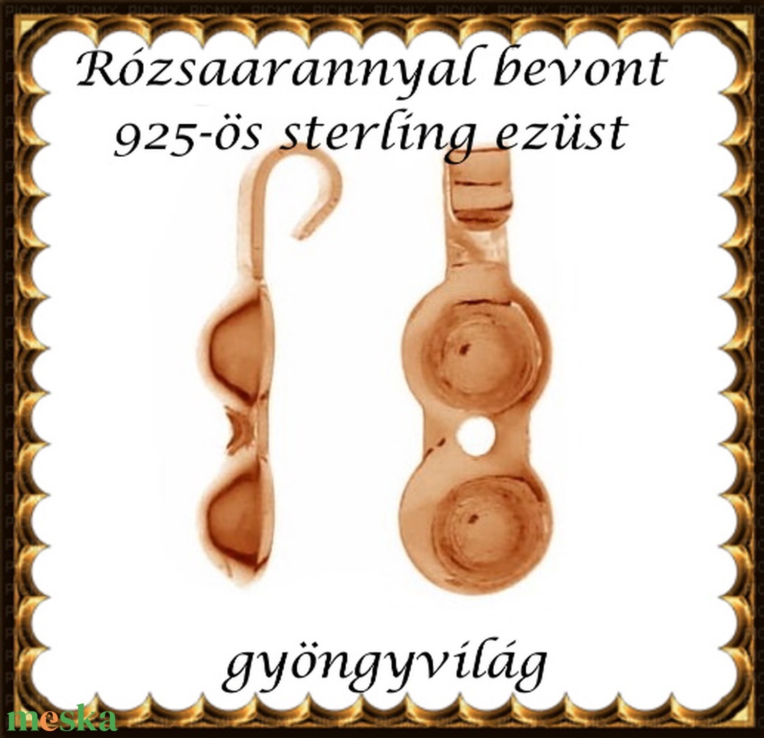 925-ös sterling ezüst ékszerkellék: csomótakaró ECST 08rg - kellékek & szerszámok - gyöngyfűzés kellékek - egyéb alkatrész - Meska.hu 925-ös sterling ezüst ékszerkellék: csomótakaró ECST 08rg - kellékek & szerszámok - gyöngyfűzés kellékek - egyéb alkatrész - Meska.hu
