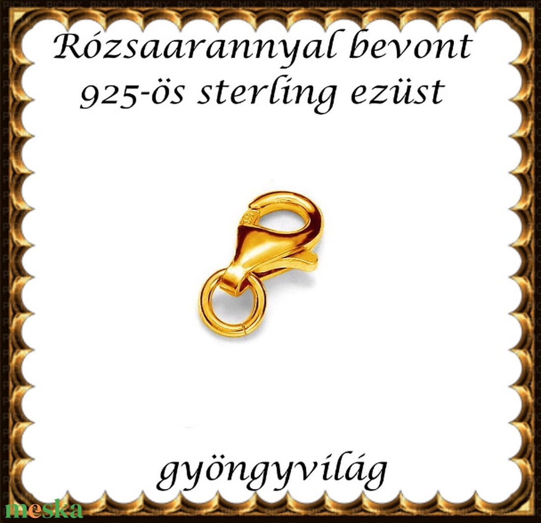 925-ös sterling ezüst ékszerkellék: lánckapocs ELK 1S 19-8rg - gyöngy, ékszerkellék - egyéb alkatrész - Meska.hu 925-ös sterling ezüst ékszerkellék: lánckapocs ELK 1S 19-8rg - gyöngy, ékszerkellék - egyéb alkatrész - Meska.hu