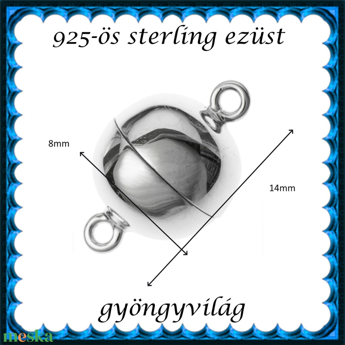925-ös sterling ezüst ékszerkellék: lánckalocs ELK 1s 41e mágneskapocs - kellékek & szerszámok - gyöngyfűzés kellékek - egyéb alkatrész - Meska.hu 925-ös sterling ezüst ékszerkellék: lánckalocs ELK 1s 41e mágneskapocs - kellékek & szerszámok - gyöngyfűzés kellékek - egyéb alkatrész - Meska.hu