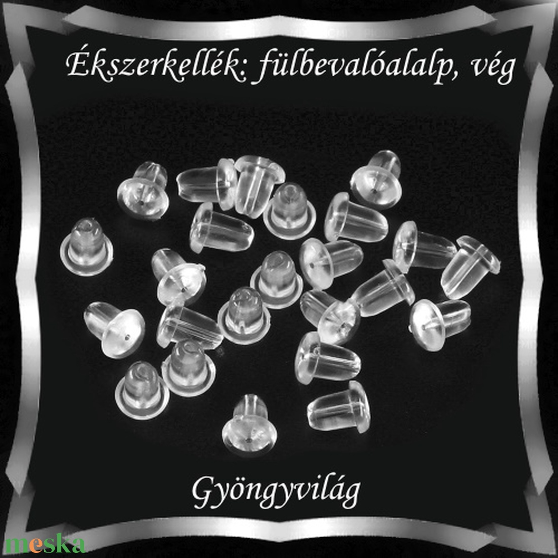 Ékszerkellék: fülbevaló vég/shift BFK-SZ 05 4x5 szilikon 40db - kellékek & szerszámok - gyöngyfűzés kellékek - egyéb alkatrész - Meska.hu Ékszerkellék: fülbevaló vég/shift BFK-SZ 05 4x5 szilikon 40db - kellékek & szerszámok - gyöngyfűzés kellékek - egyéb alkatrész - Meska.hu