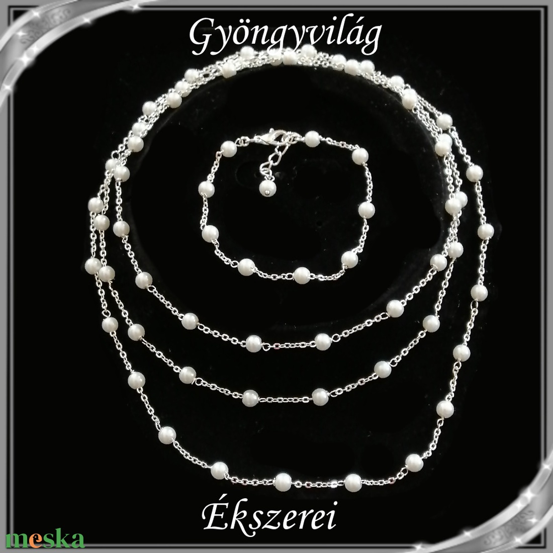 Esküvői, menyasszonyi, alkalmi ékszer szett,  SSZEB-TE11 123-19,5 - esküvő - ékszer - ékszerszett - Meska.hu