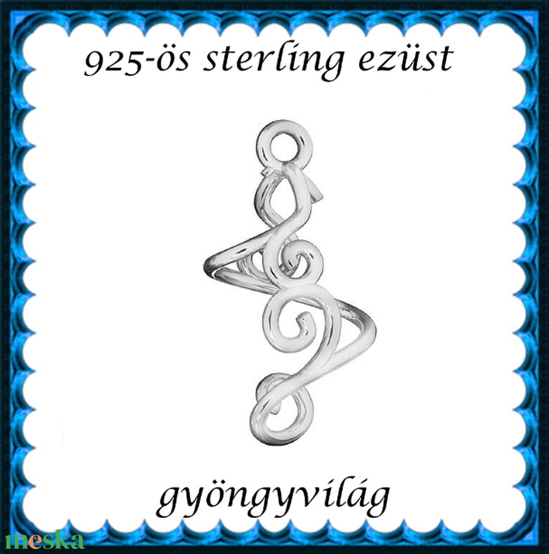 925-ös ezüst medáltartó EMT 43 - gyöngy, ékszerkellék - egyéb alkatrész - Meska.hu 925-ös ezüst medáltartó EMT 43 - gyöngy, ékszerkellék - egyéb alkatrész - Meska.hu