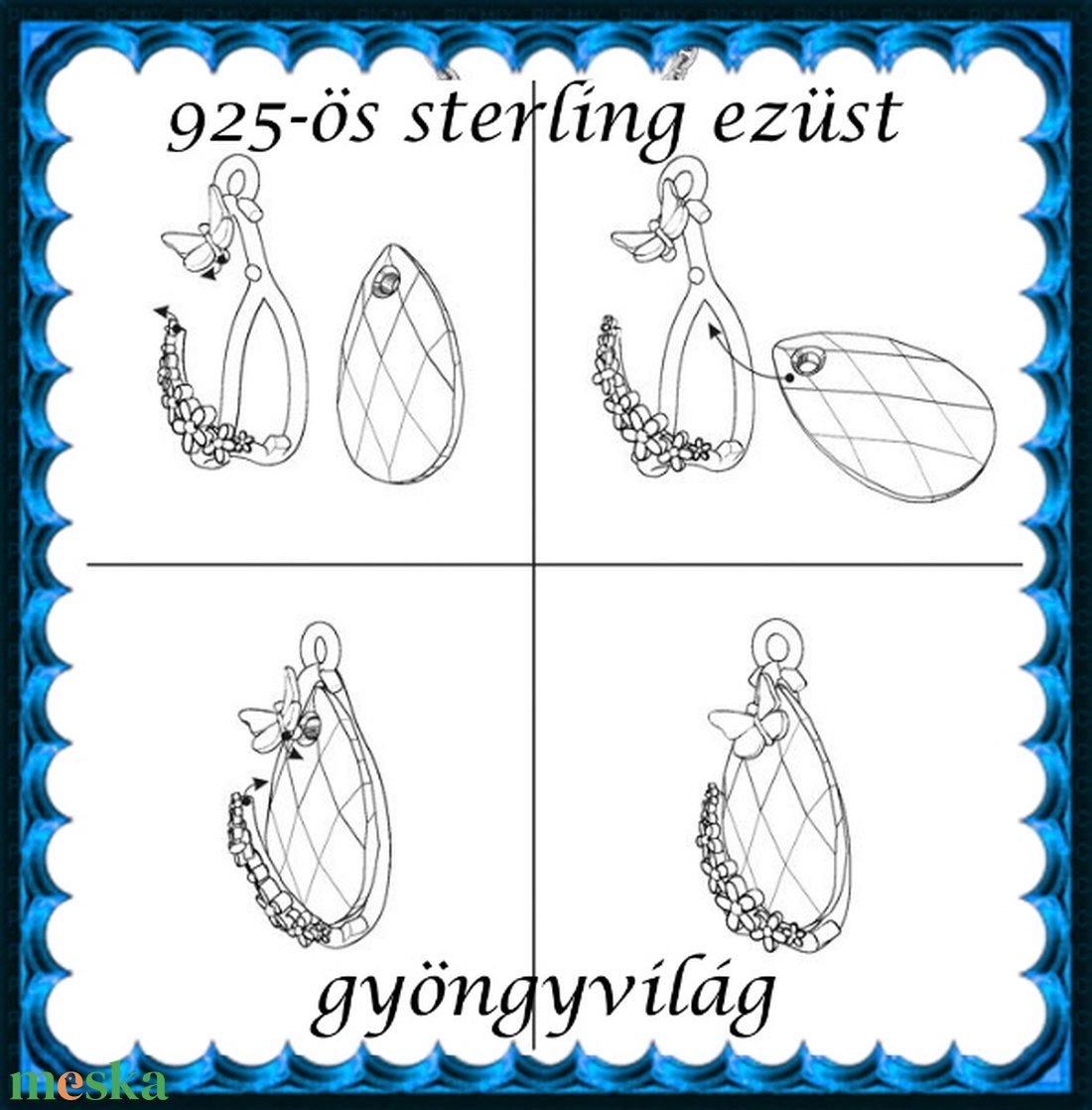 925-ös ezüst medáltartó EMT 44 - gyöngy, ékszerkellék - egyéb alkatrész - Meska.hu 925-ös ezüst medáltartó EMT 44 - gyöngy, ékszerkellék - egyéb alkatrész - Meska.hu