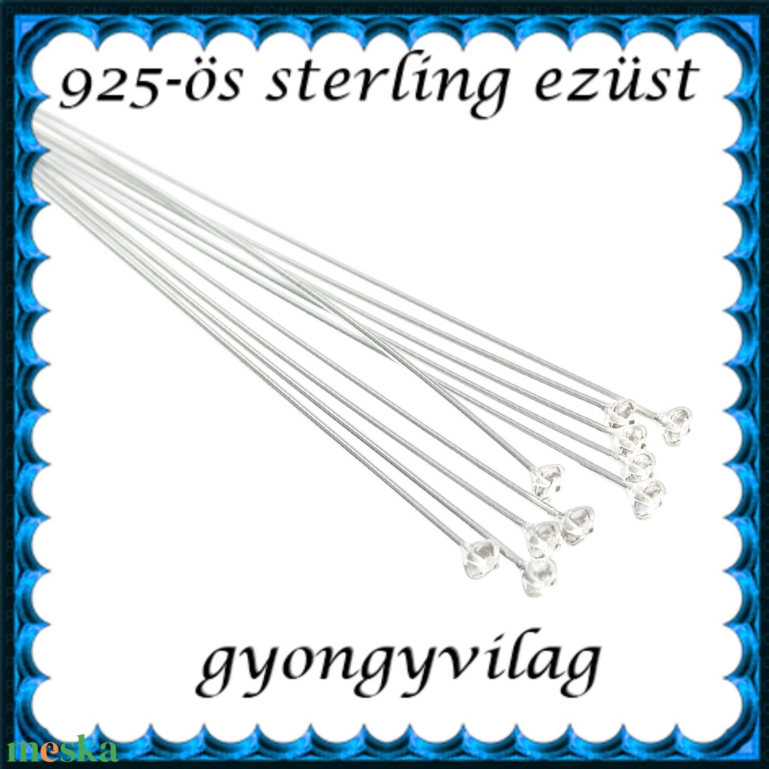 925-ös sterling ezüst ékszerkellék: szerelőpálca swarovski végű ESZP SW 35x0,5 mm-es clear - gyöngy, ékszerkellék - egyéb alkatrész - Meska.hu 925-ös sterling ezüst ékszerkellék: szerelőpálca swarovski végű ESZP SW 35x0,5 mm-es clear - gyöngy, ékszerkellék - egyéb alkatrész - Meska.hu
