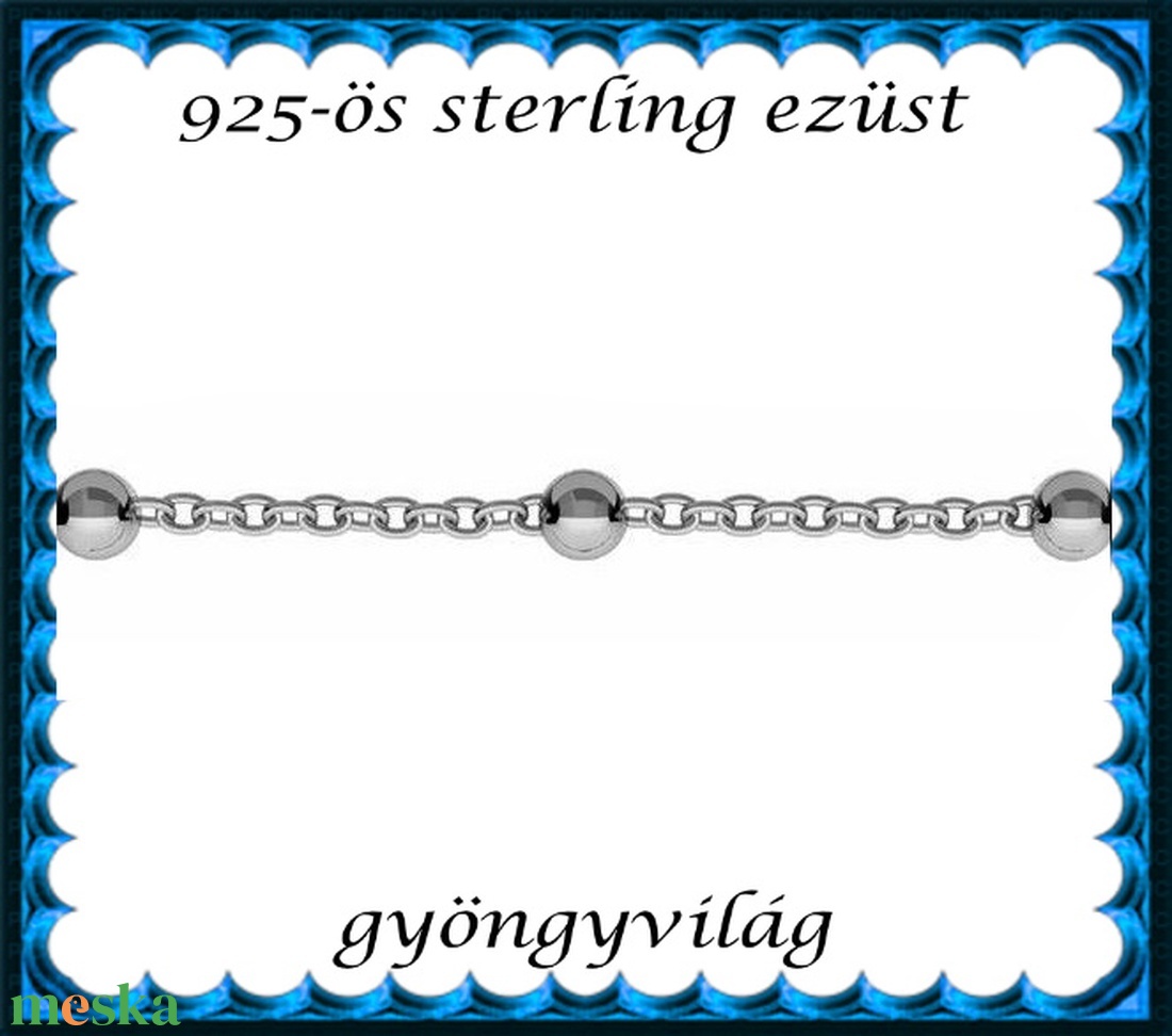 925-ös sterling ezüst ékszerkellék: lánc méterben 925 EL15 - kellékek & szerszámok - gyöngyfűzés kellékek - egyéb alkatrész - Meska.hu 925-ös sterling ezüst ékszerkellék: lánc méterben 925 EL15 - kellékek & szerszámok - gyöngyfűzés kellékek - egyéb alkatrész - Meska.hu