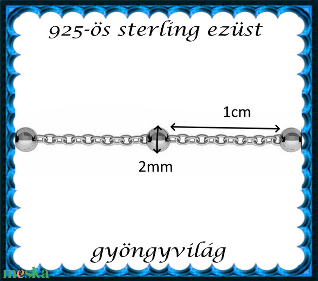 925-ös sterling ezüst ékszerkellék: lánc méterben 925 EL15 - kellékek & szerszámok - gyöngyfűzés kellékek - egyéb alkatrész - Meska.hu 925-ös sterling ezüst ékszerkellék: lánc méterben 925 EL15 - kellékek & szerszámok - gyöngyfűzés kellékek - egyéb alkatrész - Meska.hu