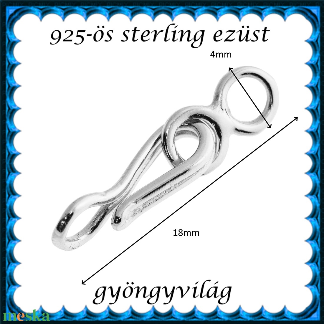925-ös sterling ezüst ékszerkellék: lánckapocs ELK 1S 02e - kellékek & szerszámok - gyöngyfűzés kellékek - egyéb alkatrész - Meska.hu 925-ös sterling ezüst ékszerkellék: lánckapocs ELK 1S 02e - kellékek & szerszámok - gyöngyfűzés kellékek - egyéb alkatrész - Meska.hu