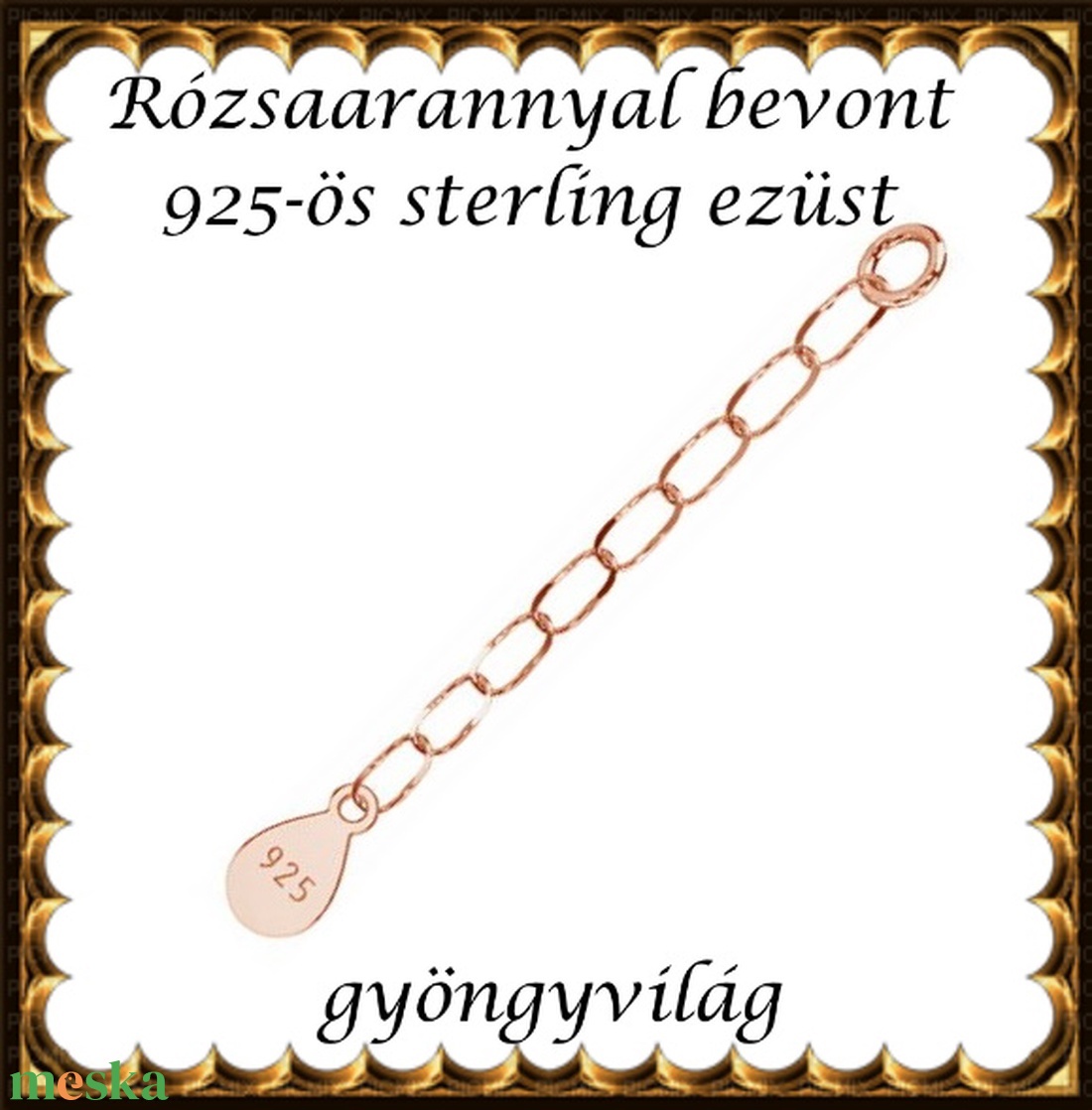 925-ös ezüst lánchosszabbító ELK LH 02rg - kellékek & szerszámok - ékszerkellék - lánchosszabbító - Meska.hu 925-ös ezüst lánchosszabbító ELK LH 02rg - kellékek & szerszámok - ékszerkellék - lánchosszabbító - Meska.hu