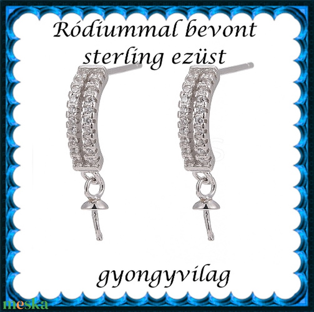 925-ös sterling ezüst ékszerkellék: fülbevaló kapocs, bedugós EFK B 62 - kellékek & szerszámok - ékszerkellék - fülbevaló kapocs - Meska.hu 925-ös sterling ezüst ékszerkellék: fülbevaló kapocs, bedugós EFK B 62 - kellékek & szerszámok - ékszerkellék - fülbevaló kapocs - Meska.hu