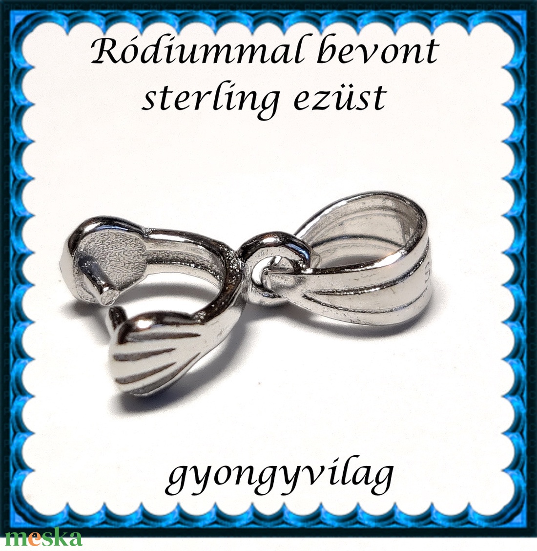 925-ös sterling ezüst ékszerkellék: medáltartó, medálkapocs EMK 119-13r - kellékek & szerszámok - ékszerkellék - medáltartó, medálkapocs - Meska.hu 925-ös sterling ezüst ékszerkellék: medáltartó, medálkapocs EMK 119-13r - kellékek & szerszámok - ékszerkellék - medáltartó, medálkapocs - Meska.hu