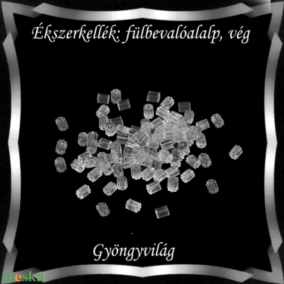Ékszerkellék: fülbevaló vég/shift BFK-SZ 06 3x3,5 szilikon 50db - kellékek & szerszámok - gyöngyfűzés kellékek - egyéb alkatrész - Meska.hu Ékszerkellék: fülbevaló vég/shift BFK-SZ 06 3x3,5 szilikon 50db - kellékek & szerszámok - gyöngyfűzés kellékek - egyéb alkatrész - Meska.hu