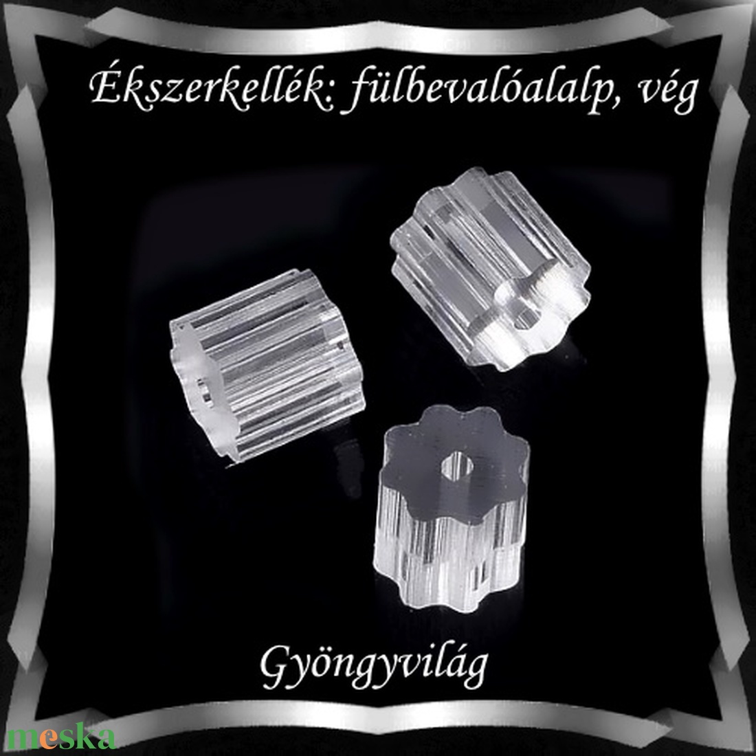 Ékszerkellék: fülbevaló vég/shift BFK-SZ 06 3x3,5 szilikon 50db - kellékek & szerszámok - gyöngyfűzés kellékek - egyéb alkatrész - Meska.hu Ékszerkellék: fülbevaló vég/shift BFK-SZ 06 3x3,5 szilikon 50db - kellékek & szerszámok - gyöngyfűzés kellékek - egyéb alkatrész - Meska.hu