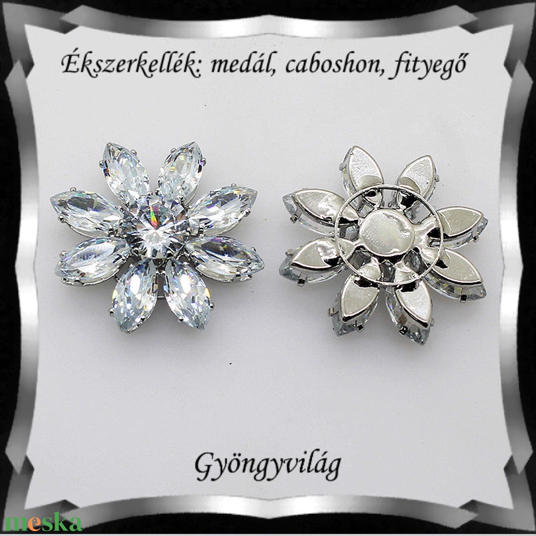 Ékszerkellék: medál, caboshon, fityegő BMCF-2-24 - kellékek & szerszámok - gyöngyfűzés kellékek - cabochon - Meska.hu Ékszerkellék: medál, caboshon, fityegő BMCF-2-24 - kellékek & szerszámok - gyöngyfűzés kellékek - cabochon - Meska.hu