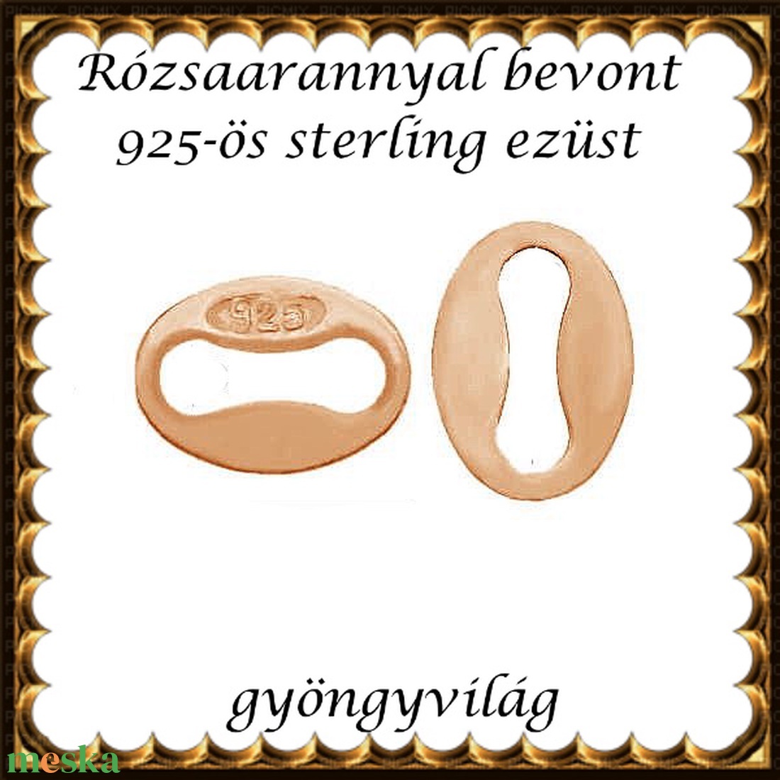 925-ös sterling ezüst ékszerkellék: láncvég fémjel jelző ELK KV 07Rg 2db/cs - kellékek & szerszámok - ékszerkellék - nyaklánc kapocs - Meska.hu 925-ös sterling ezüst ékszerkellék: láncvég fémjel jelző ELK KV 07Rg 2db/cs - kellékek & szerszámok - ékszerkellék - nyaklánc kapocs - Meska.hu
