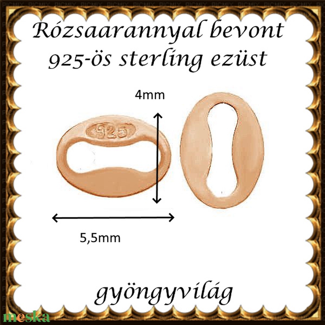 925-ös sterling ezüst ékszerkellék: láncvég fémjel jelző ELK KV 07Rg 2db/cs - kellékek & szerszámok - ékszerkellék - nyaklánc kapocs - Meska.hu 925-ös sterling ezüst ékszerkellék: láncvég fémjel jelző ELK KV 07Rg 2db/cs - kellékek & szerszámok - ékszerkellék - nyaklánc kapocs - Meska.hu